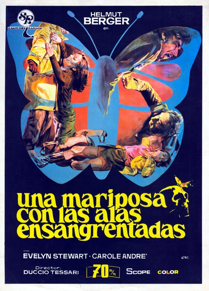 Окровавленная бабочка (1971) постер