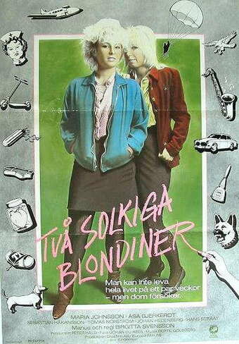 Två solkiga blondiner (1984) постер