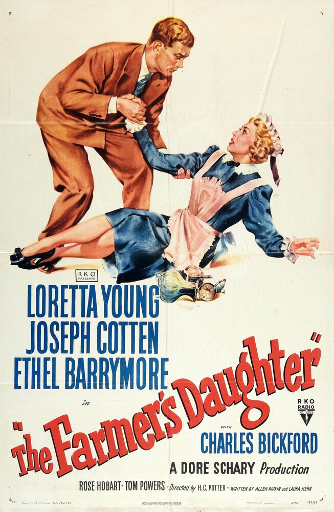 Дочь фермера (1947) постер