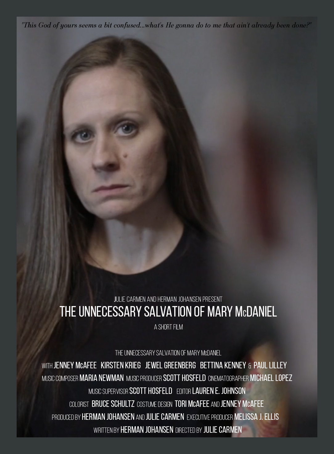 The Unnecessary Salvation of Mary McDaniel (2020) постер