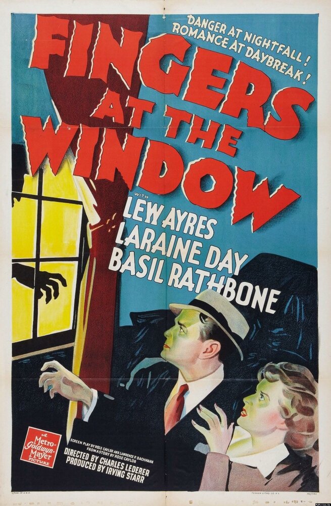 Пальцы на стекле (1942) постер