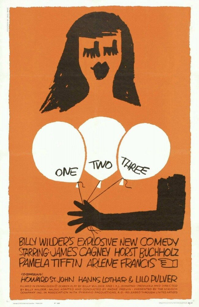 Один, два, три (1961) постер